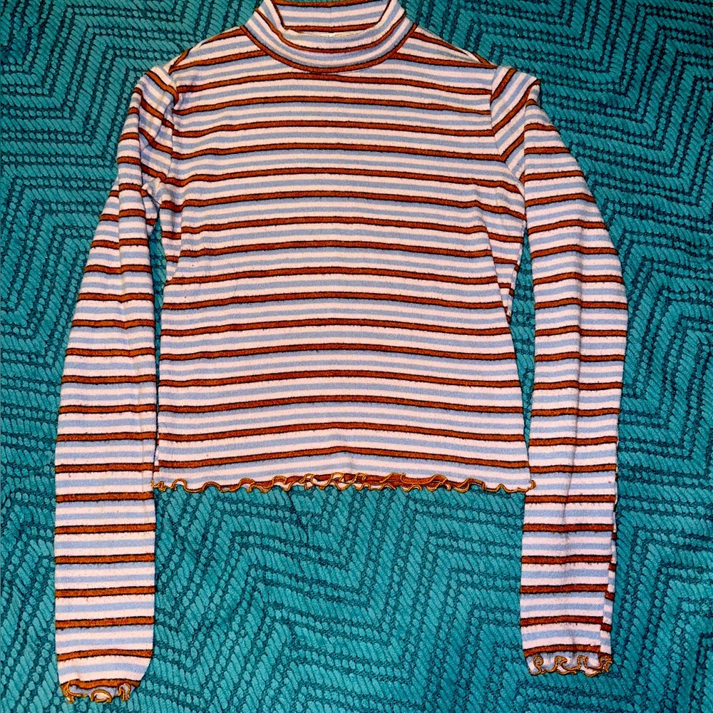 Candie’s Woman’s Mock Neck Long Sleeve Shirt XS
